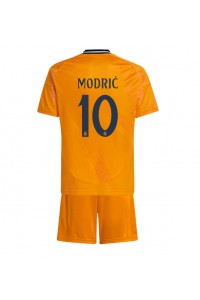 Fotbalové Dres Real Madrid Luka Modric #10 Dětské Venkovní Oblečení 2024-25 Krátký Rukáv (+ trenýrky)